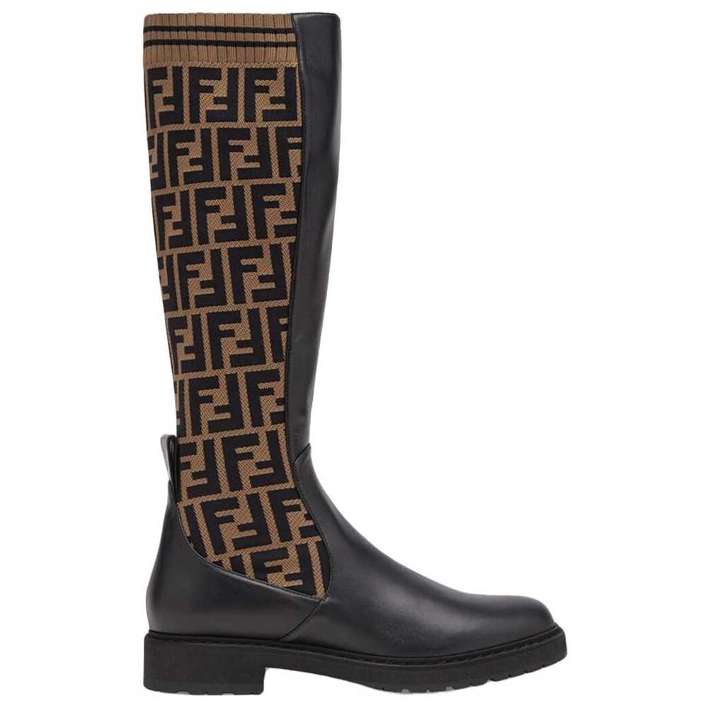 Fendi Leather riding boots - image 1