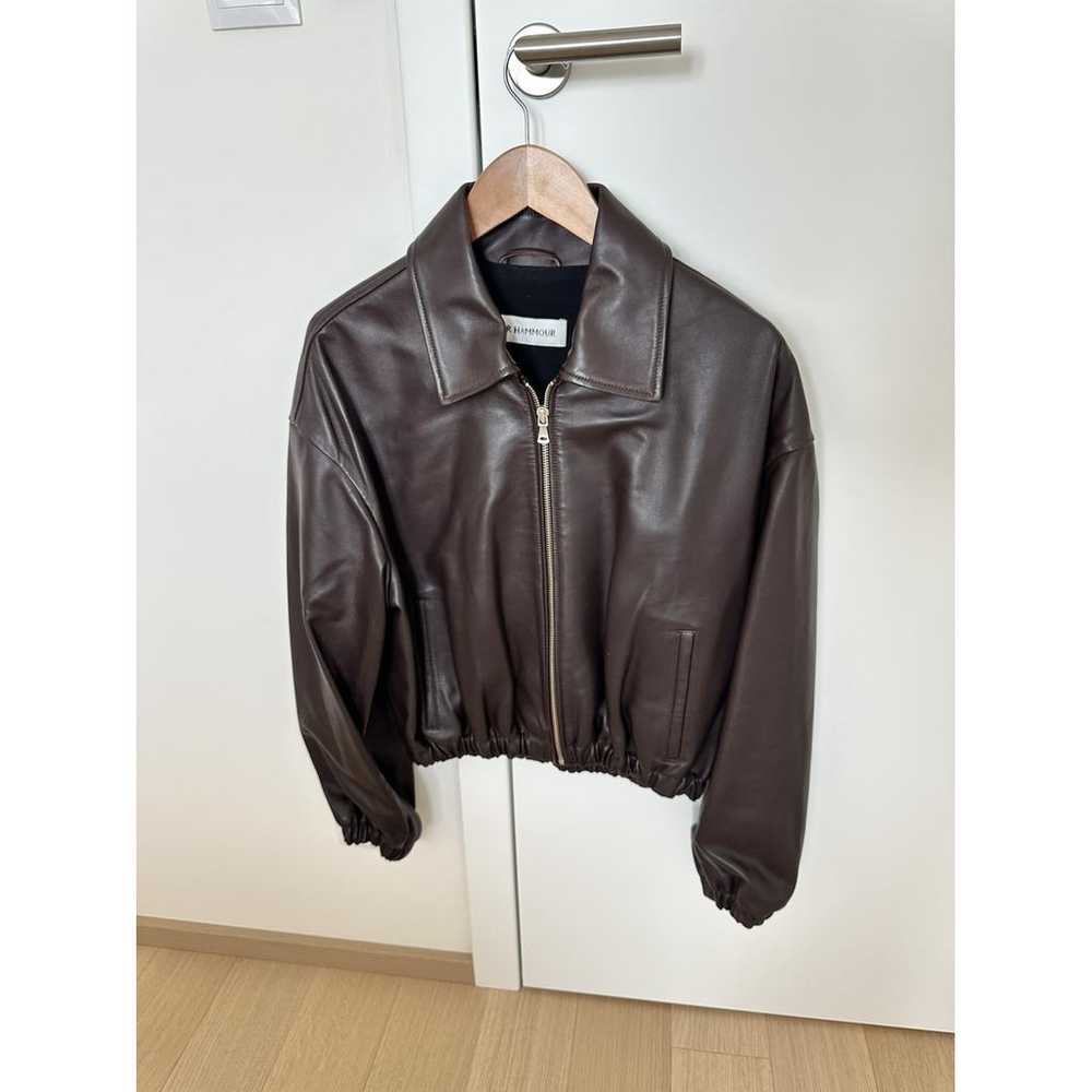 Nour Hammour Leather jacket - image 3