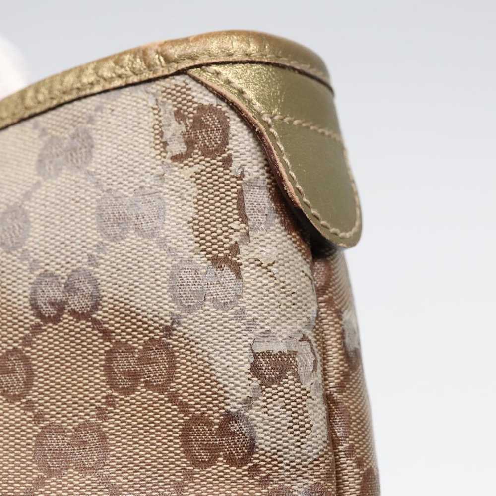 Gucci GUCCI GG Crystal Tote Bag Gold Beige 197953… - image 10