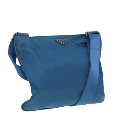 Prada PRADA Shoulder Bag Nylon Blue Auth 85051