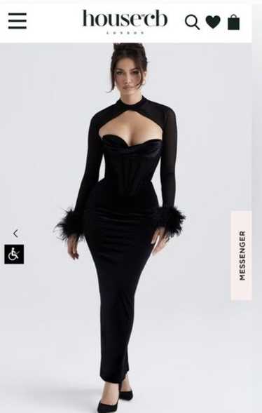 House of CB House of CB Black Velvet Corset Maxi D