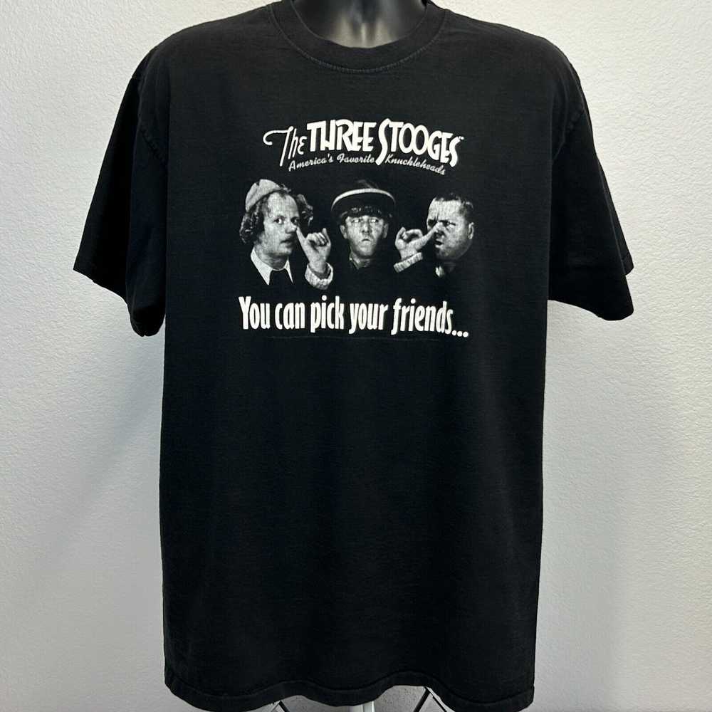 Vintage Vintage The Three Stooges T Shirt Mens La… - image 2