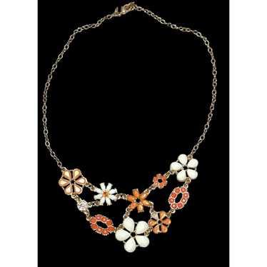 Other Vintage Floral Avon Orange And White Neckalc