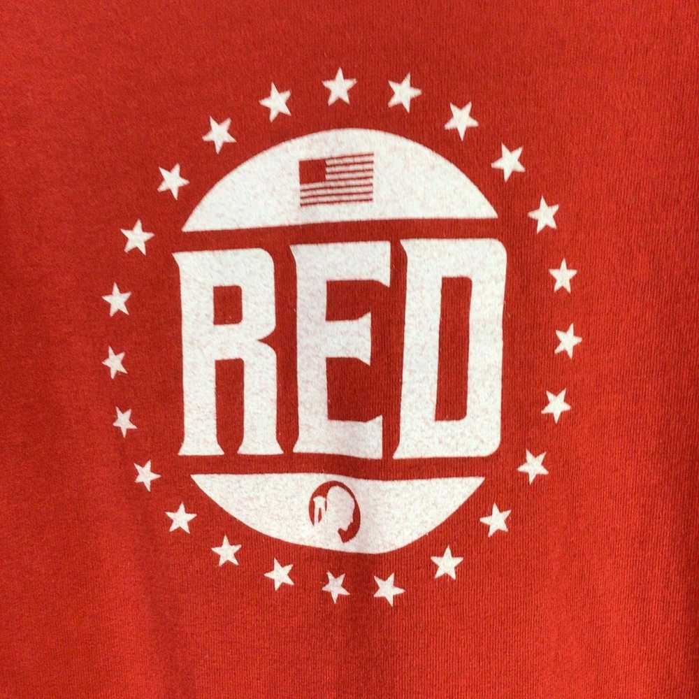 Next Level RED Honored Arms Memorial Day T Shirt … - image 5