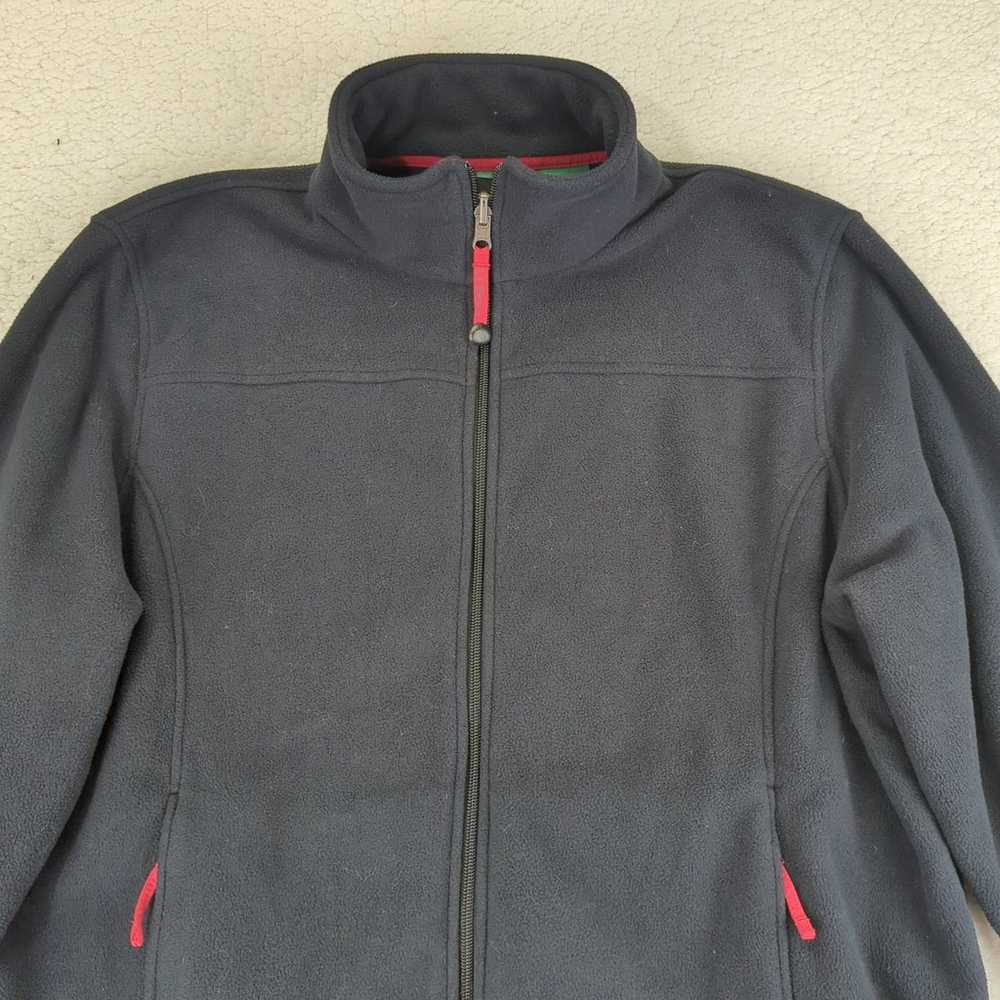 L.L. Bean Black Full Zip Fleece Jacket Women's Si… - image 3