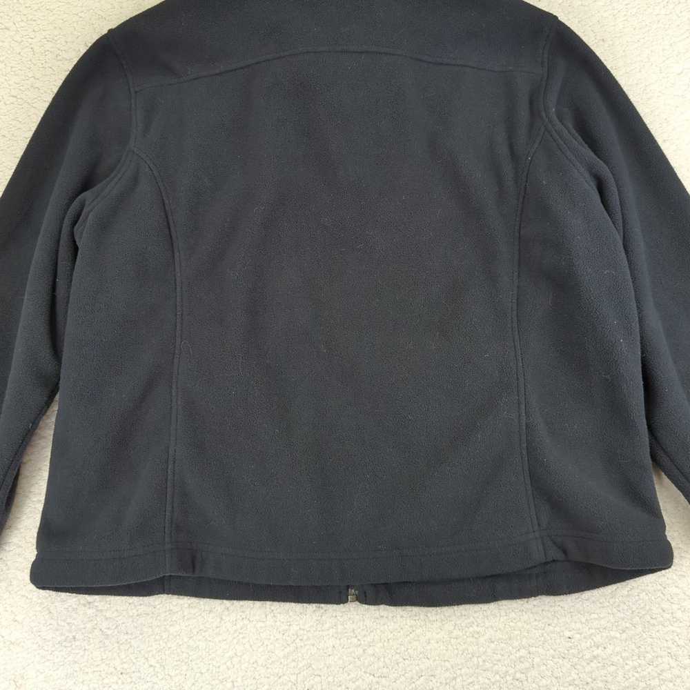 L.L. Bean Black Full Zip Fleece Jacket Women's Si… - image 6