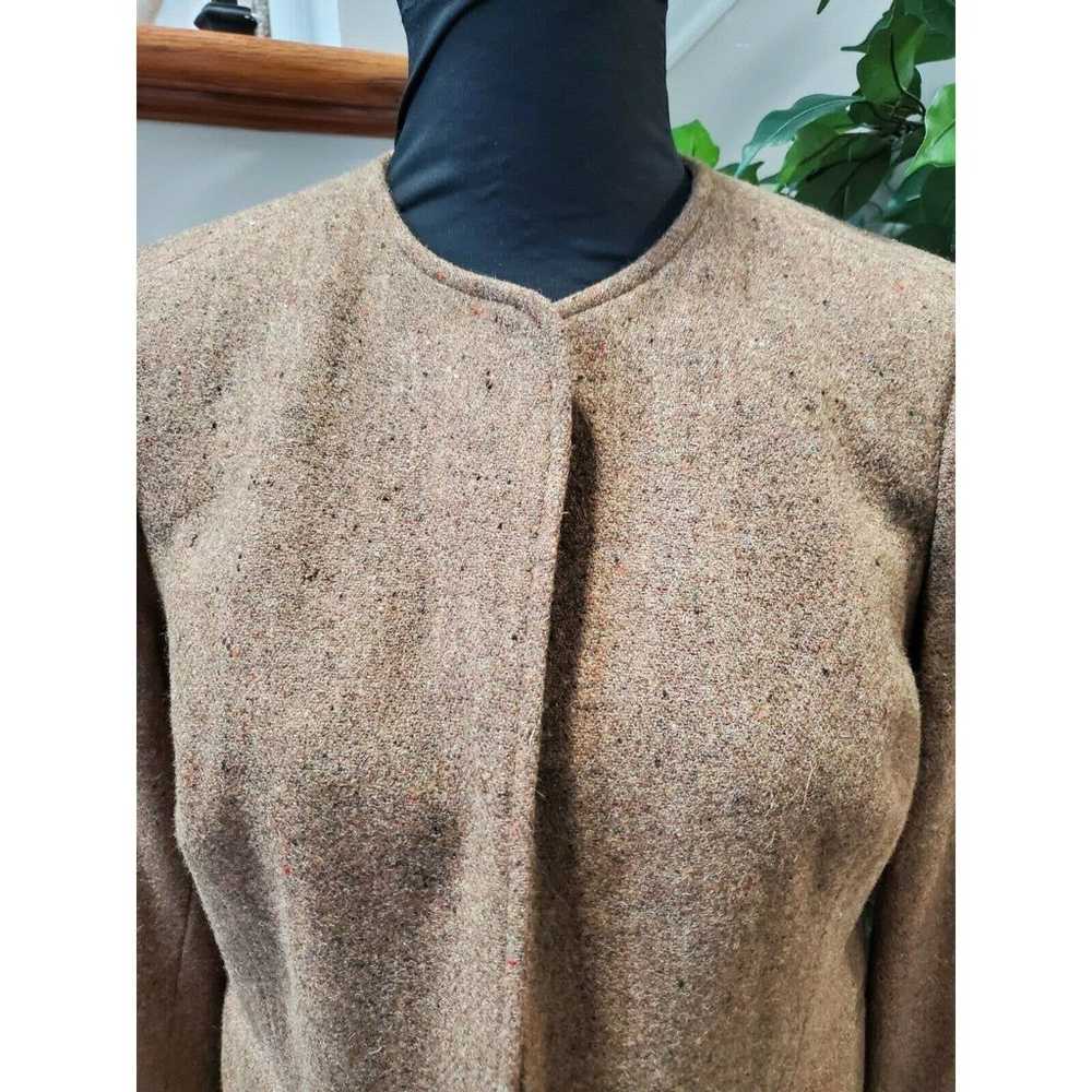 Vintage Orvis Women's Brown Wool Long Sleeve Slim… - image 3