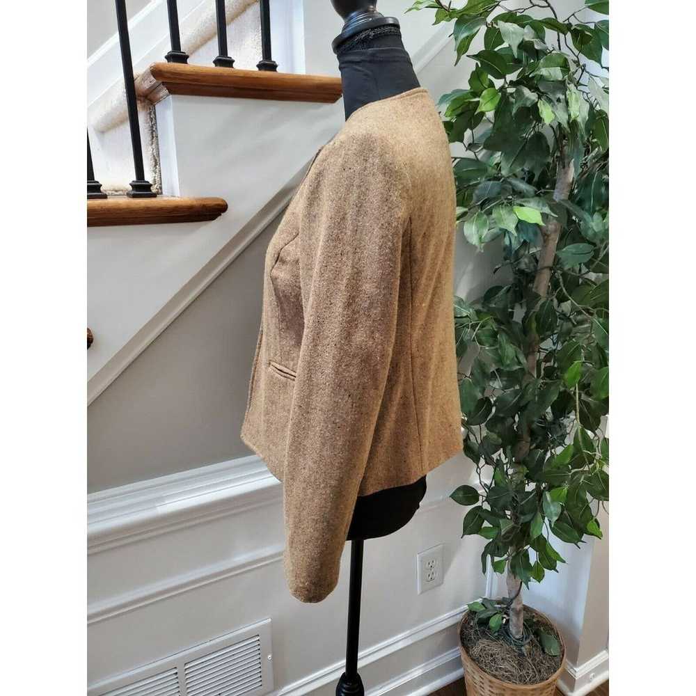 Vintage Orvis Women's Brown Wool Long Sleeve Slim… - image 5