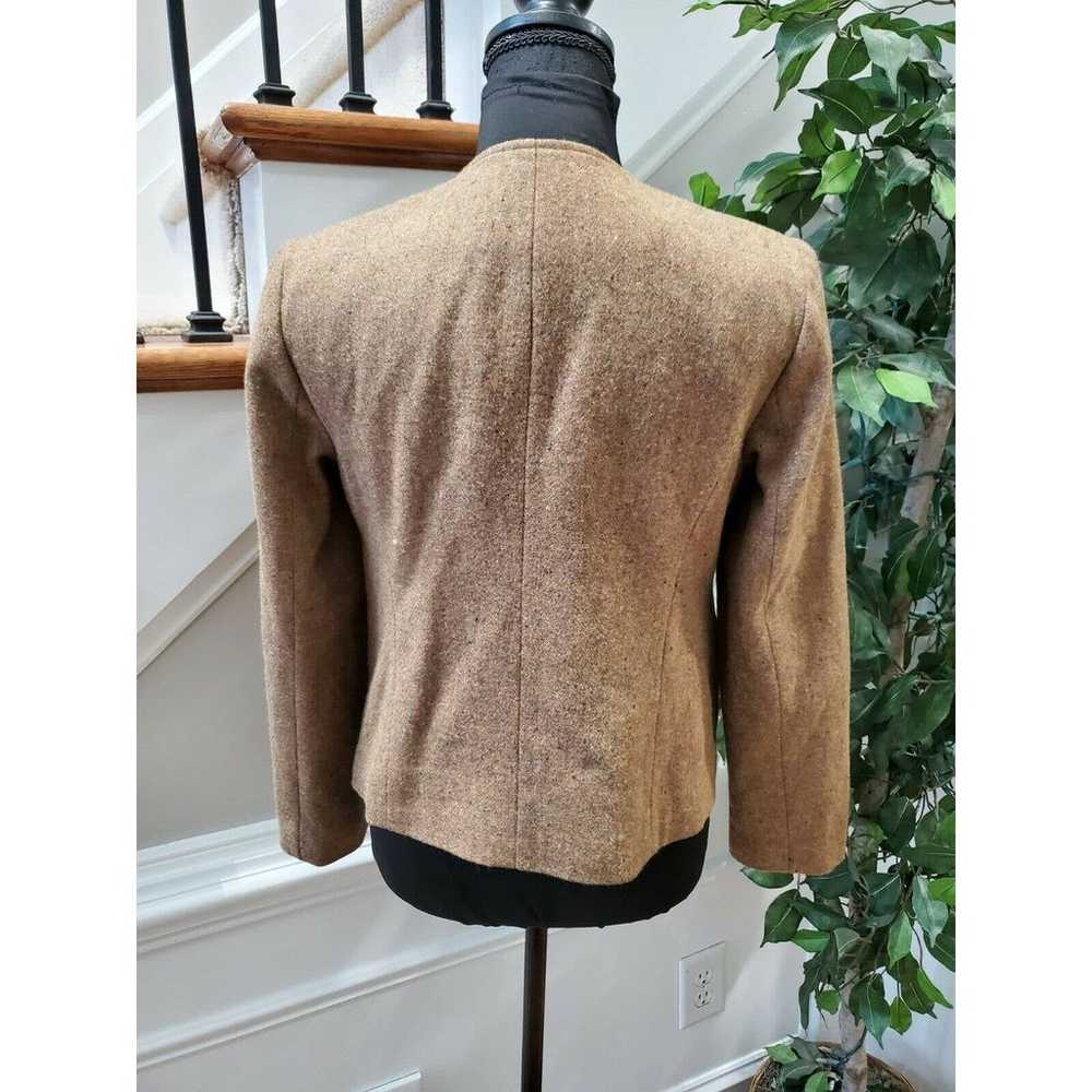 Vintage Orvis Women's Brown Wool Long Sleeve Slim… - image 6