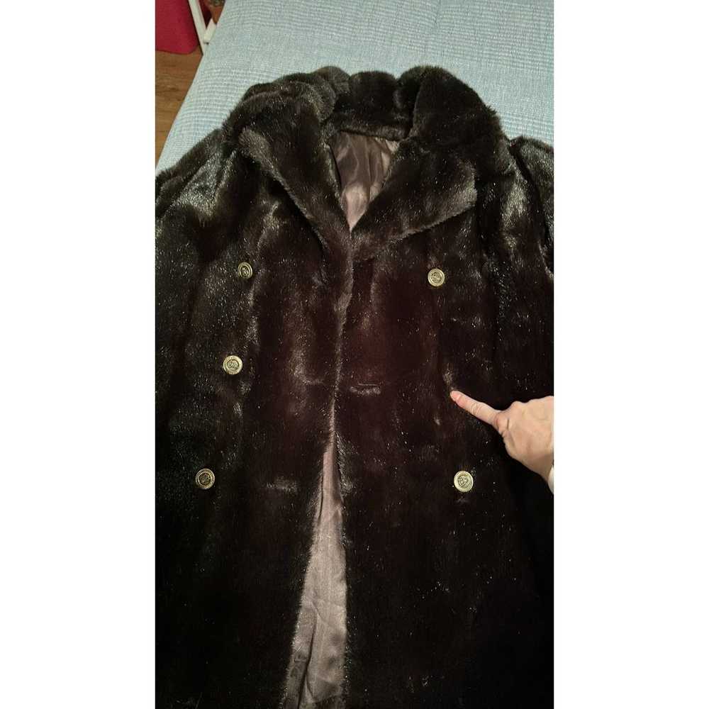 Faux Mink Fur Coat Vintage - image 2