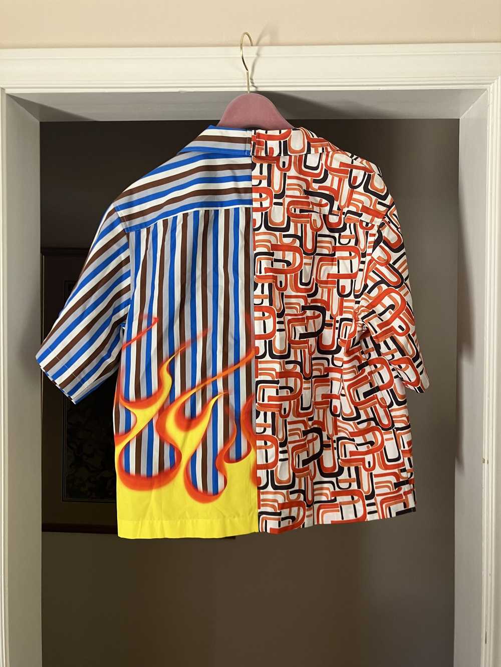 Prada Fall 18 Flame Print Double Match Camp Colla… - image 6