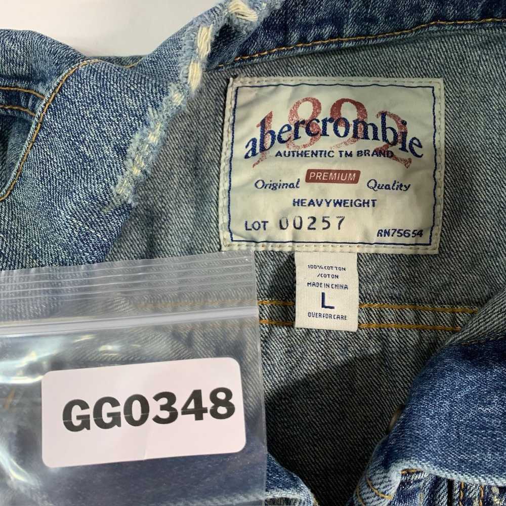 Abercrombie Fitch L Vintage Jean Jacket Distresse… - image 3