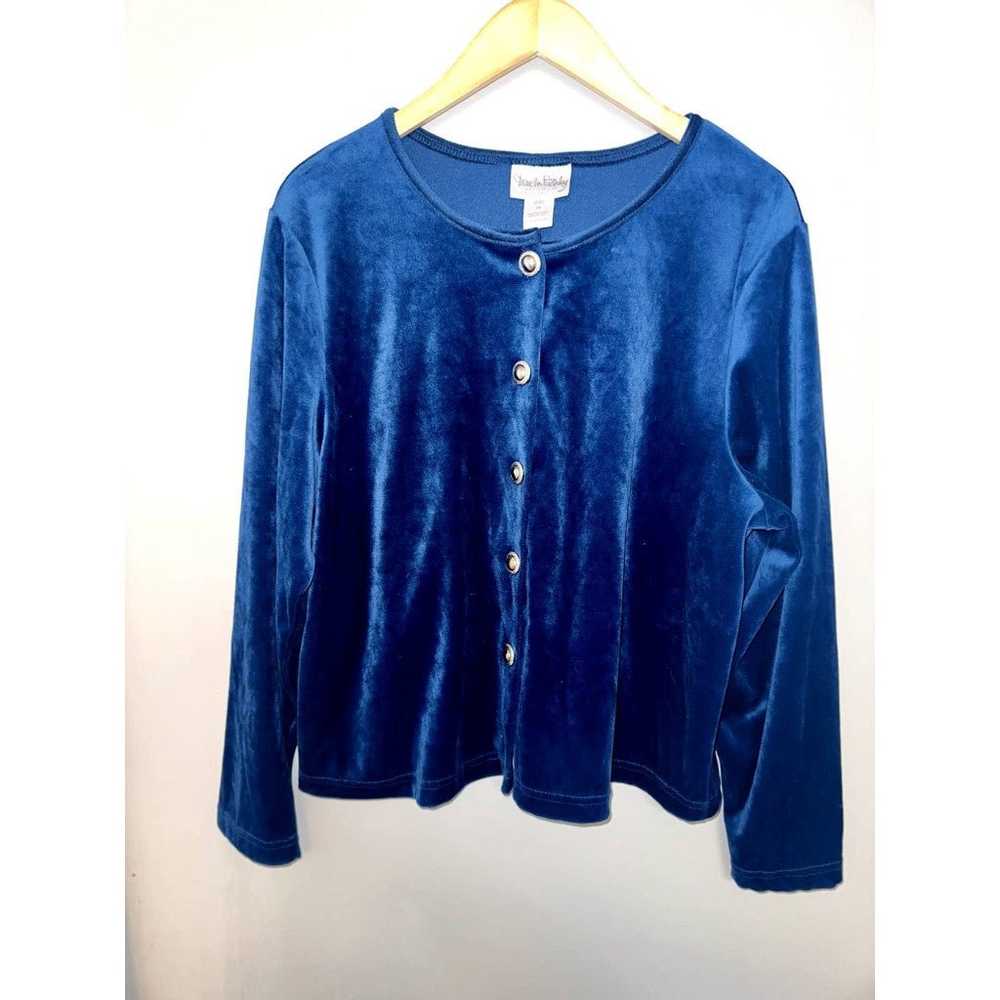 Vintage Diane Von Furstenberg Velvet Jacket/Blous… - image 2