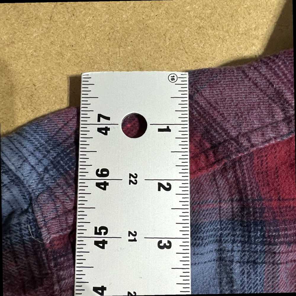 Eddie Bauer Authentic Red Plaid Flannel Shirt wit… - image 5