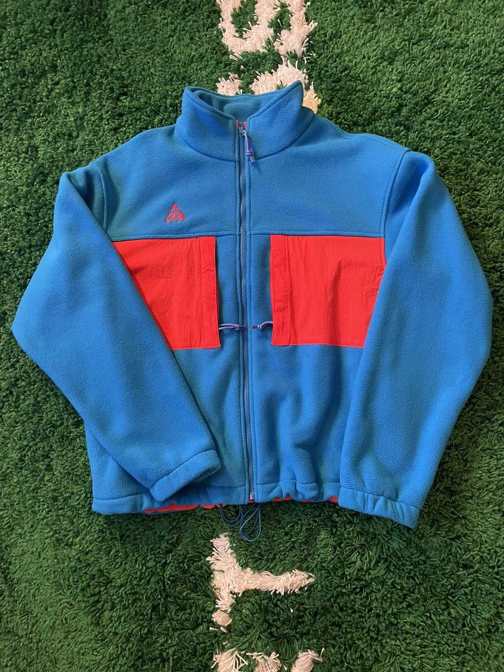 Nike ACG Micro Fleece Zip Up (Blue/Red) - image 1