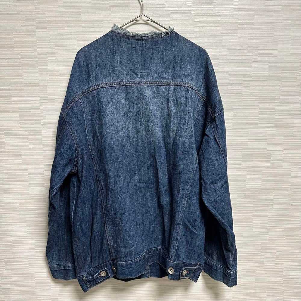 Double closet no-collar denim jacket oversized F - image 7