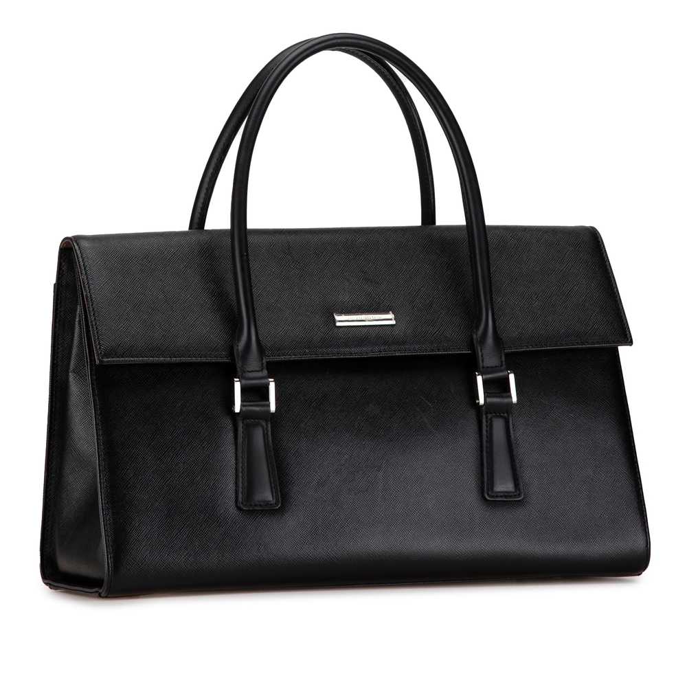 Black Burberry Leather Handbag - image 2