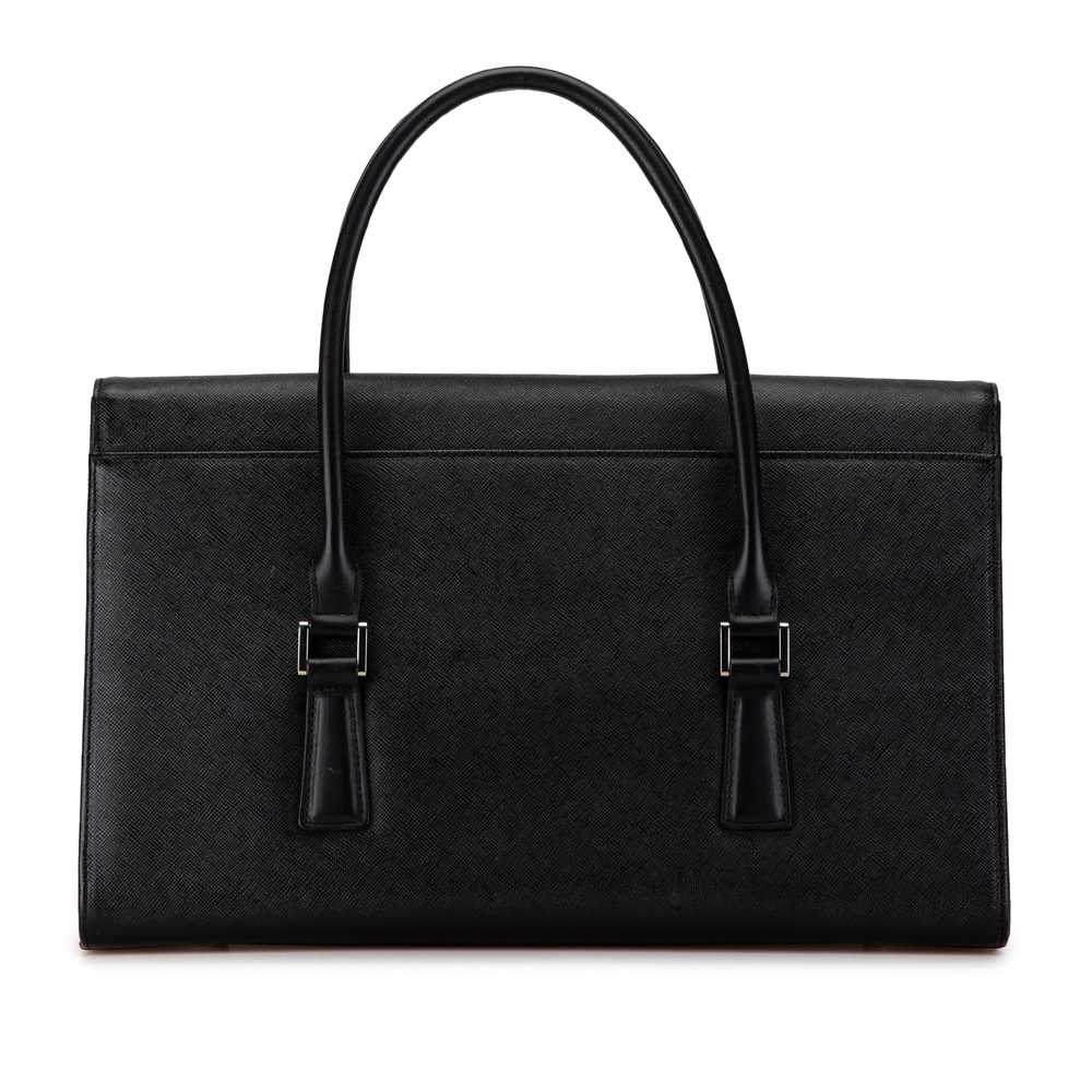 Black Burberry Leather Handbag - image 3