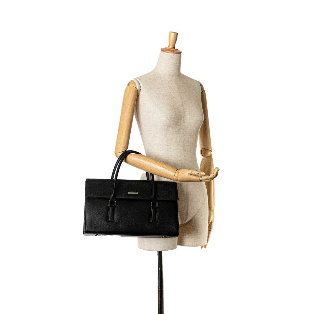 Black Burberry Leather Handbag - image 9