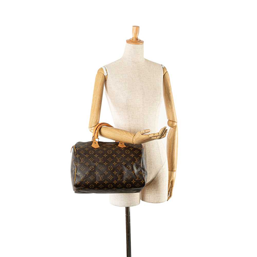 Brown Louis Vuitton Monogram Speedy 30 Boston Bag - image 12