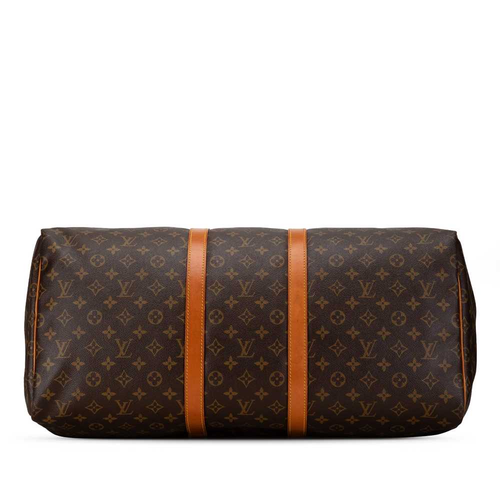 Brown Louis Vuitton Monogram Keepall 55 Travel Bag - image 4