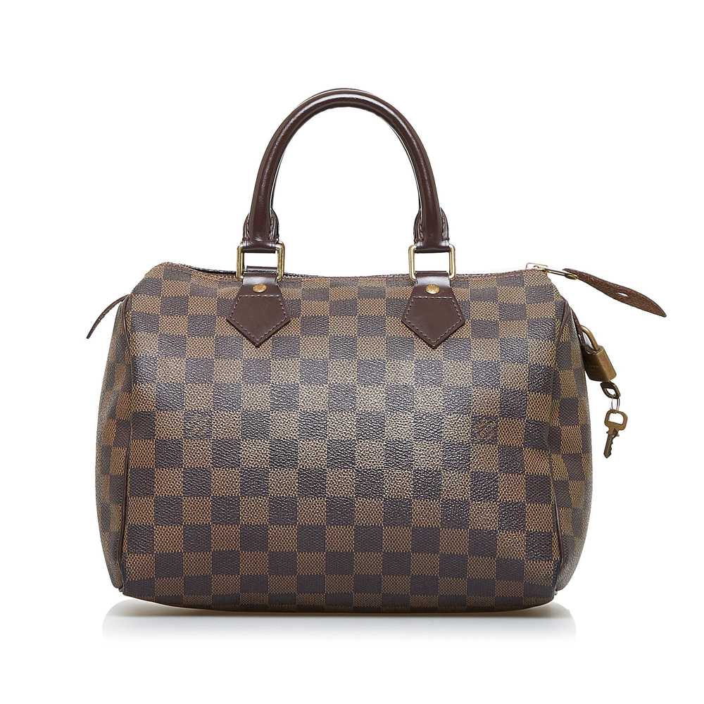 Brown Louis Vuitton Damier Ebene Speedy 25 Boston… - image 1