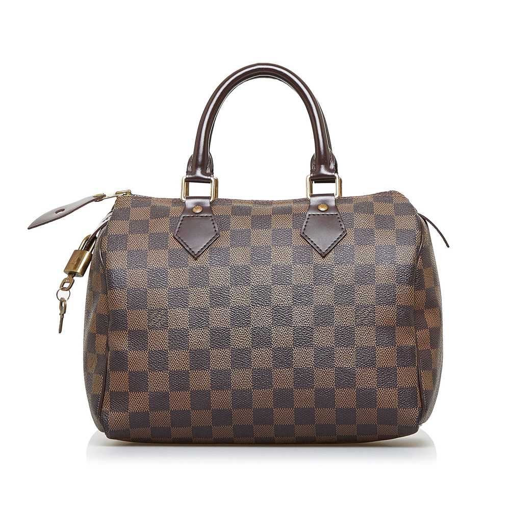 Brown Louis Vuitton Damier Ebene Speedy 25 Boston… - image 3