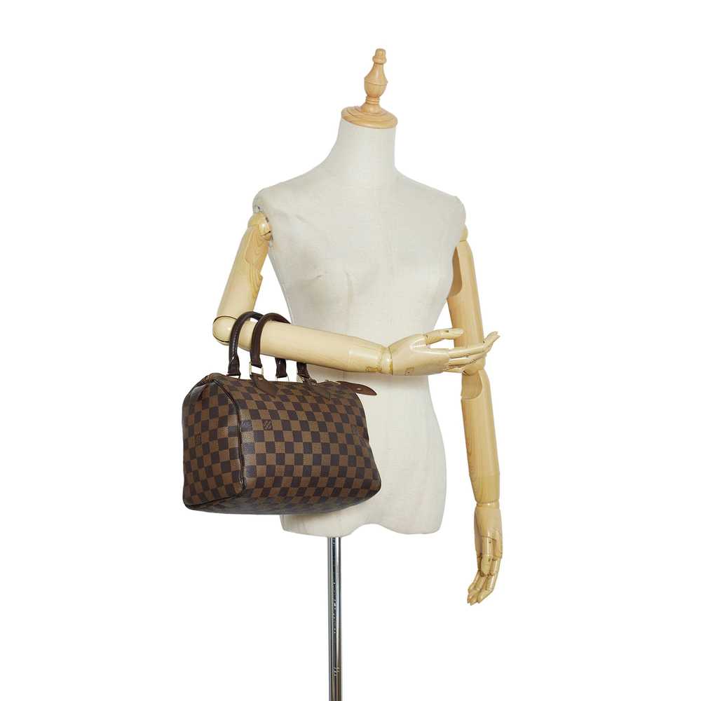 Brown Louis Vuitton Damier Ebene Speedy 25 Boston… - image 9