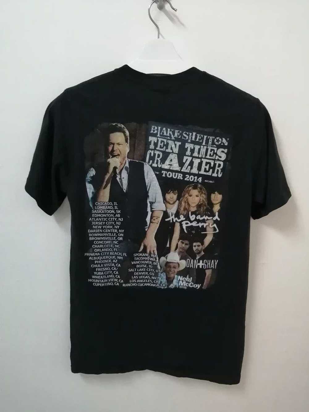 Band Tees × Rare BLAKE SHELTON Ten Times Crazier … - image 2