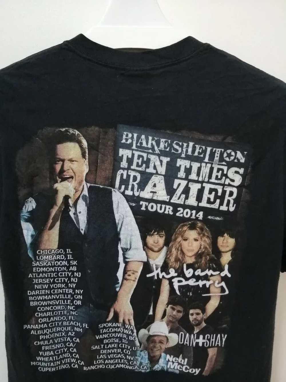 Band Tees × Rare BLAKE SHELTON Ten Times Crazier … - image 4