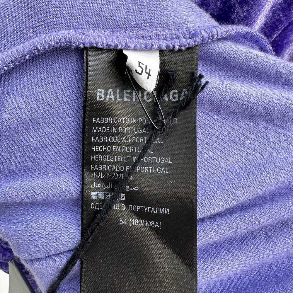 Balenciaga Balenciaga Velour Rhinestone Logo Zip … - image 4