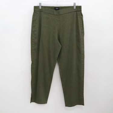 Theory High Waisted Cropped Linen Pants for Women… - image 1