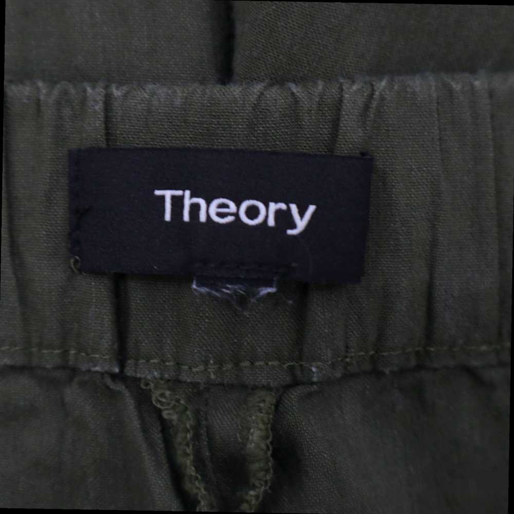 Theory High Waisted Cropped Linen Pants for Women… - image 3