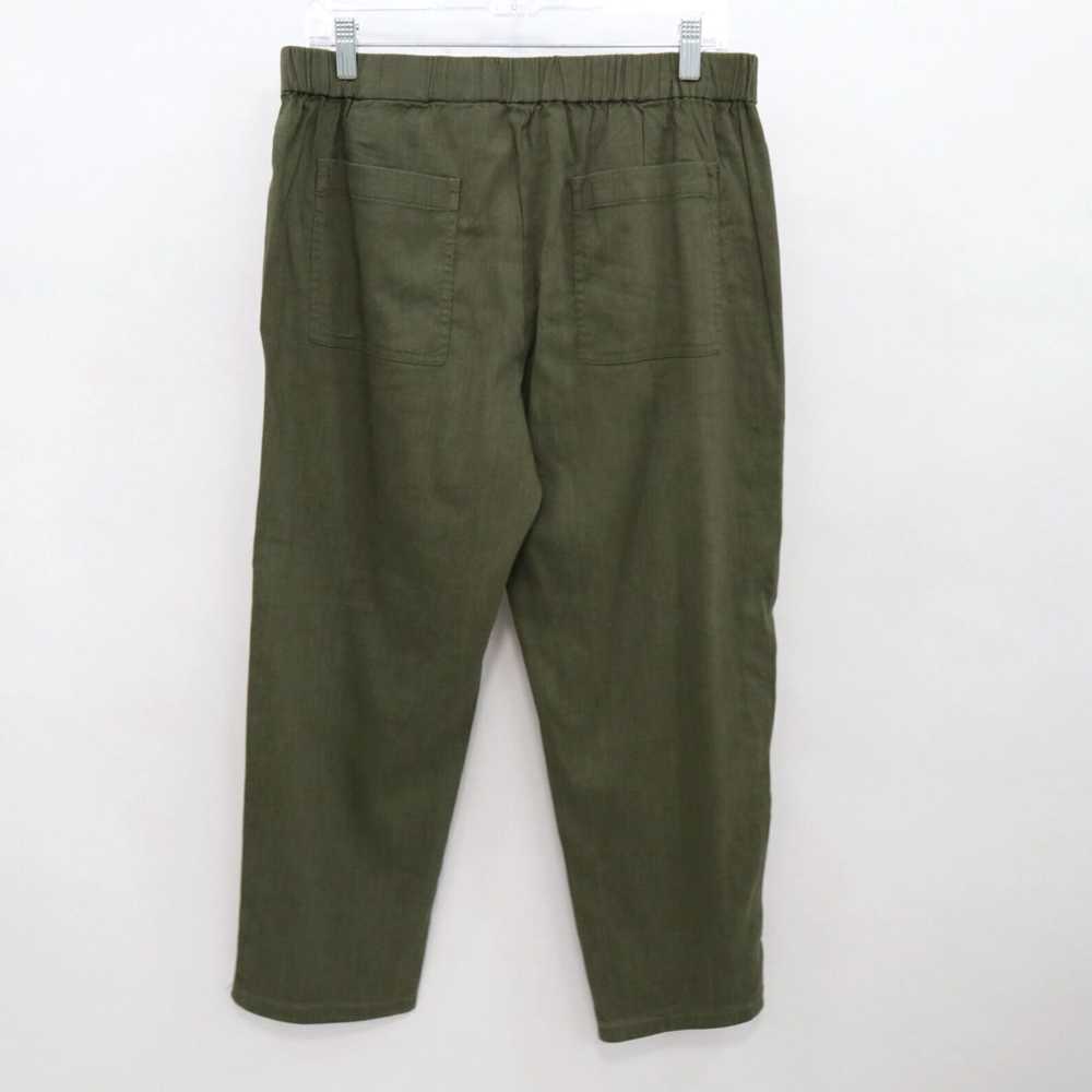 Theory High Waisted Cropped Linen Pants for Women… - image 4