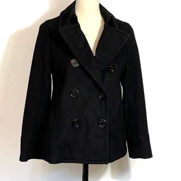 Marc Jacobs Black Wool Peacoat Size Small