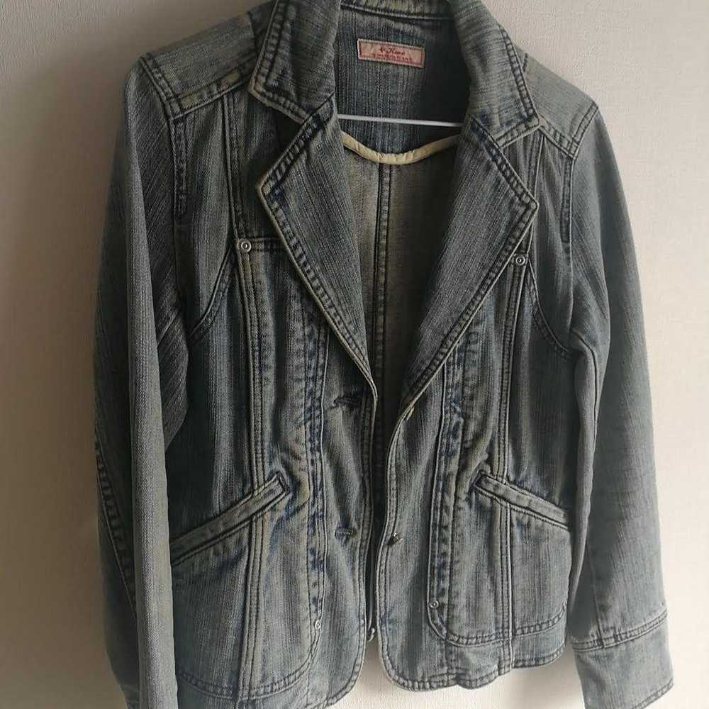 Damage denim jacket. - image 2