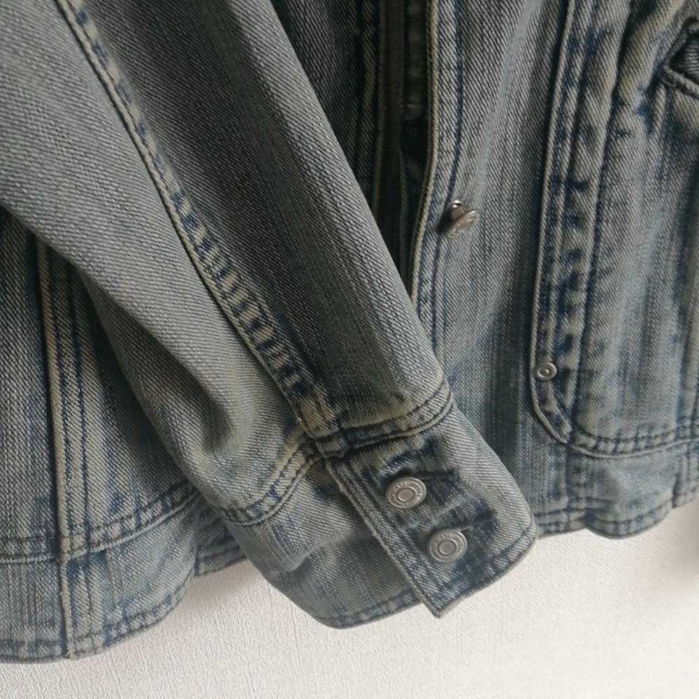 Damage denim jacket. - image 5