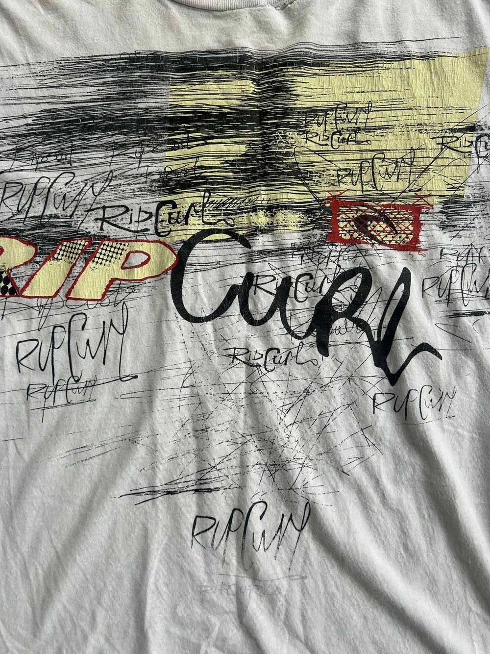 Rip Curl vintage RIP CURL Chaos error tee - image 3