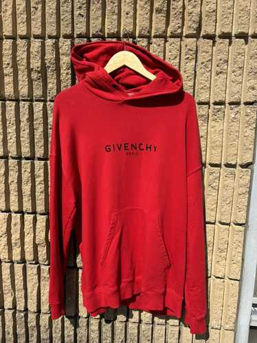 Givenchy Givenchy Paris red logo hoodie