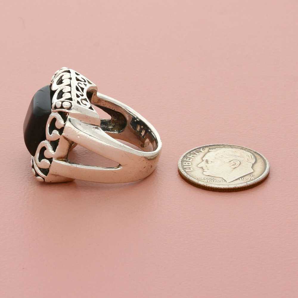 Sterling Silver sterling silver vintage black ony… - image 2