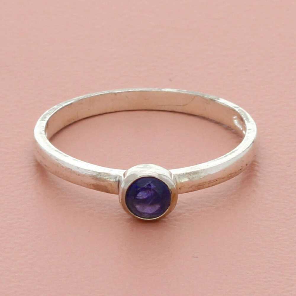 Sterling Silver sterling silver dainty tanzanite … - image 1