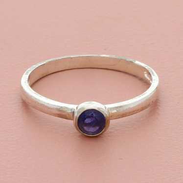 Sterling Silver sterling silver dainty tanzanite … - image 1