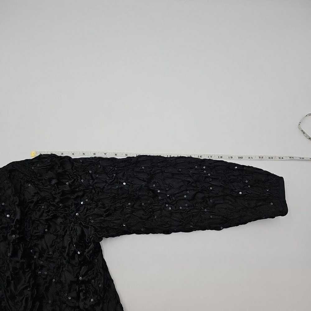 Vintage JBS Ltd Formal Sequined Evening Jacket Bl… - image 7