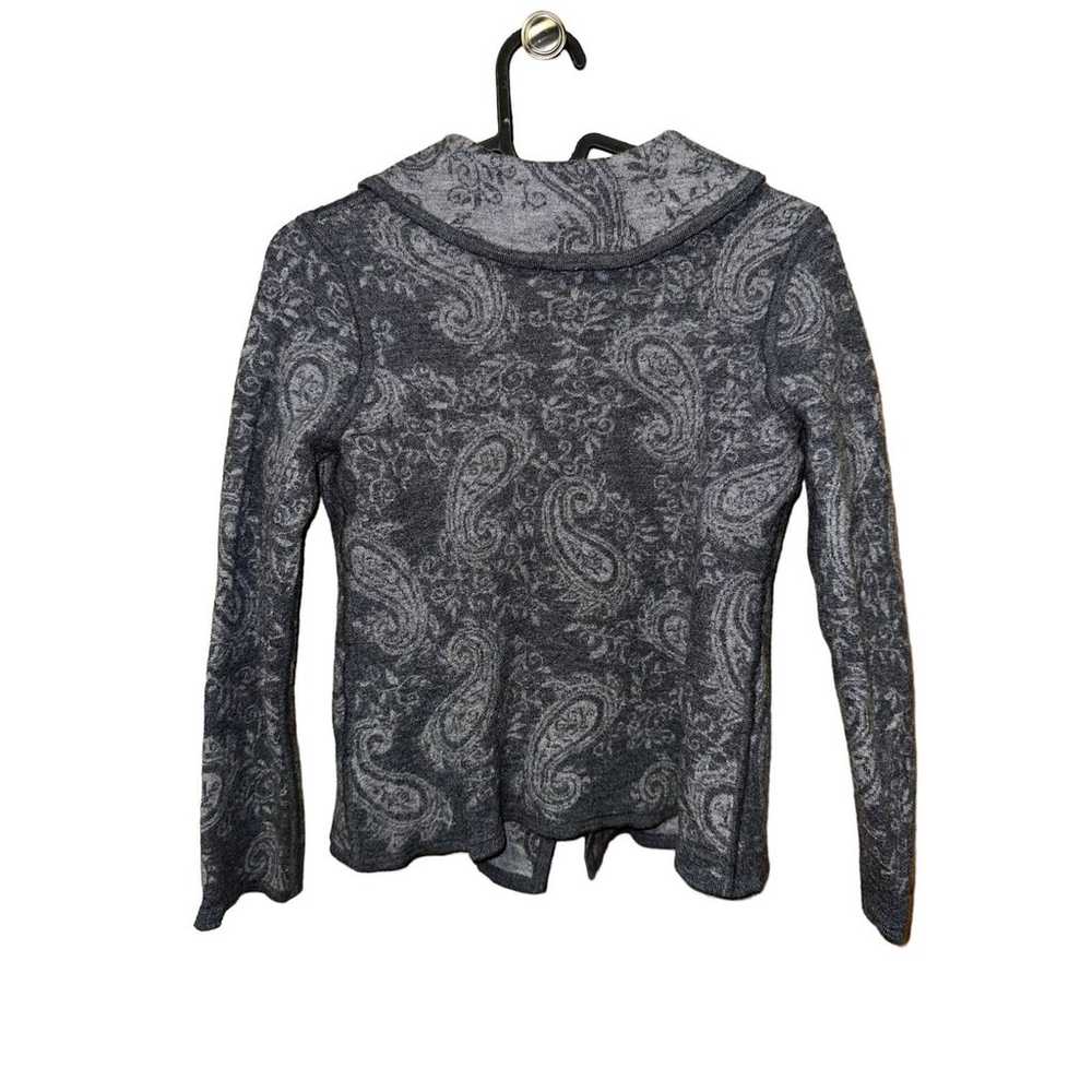 Vintage Pendleton Grey Paisley Floral Cardigan Si… - image 3