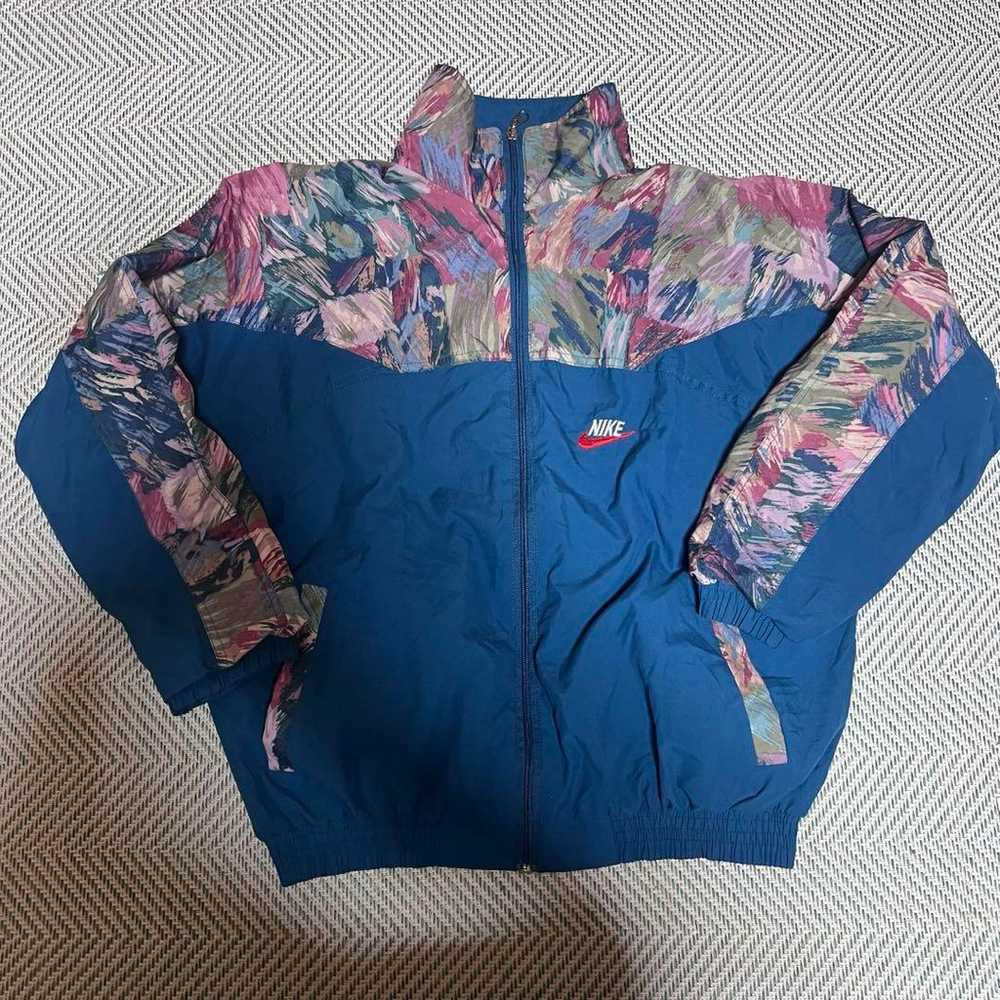 【Vintage】NIKE Embroidered Logo Blouson with Art P… - image 5