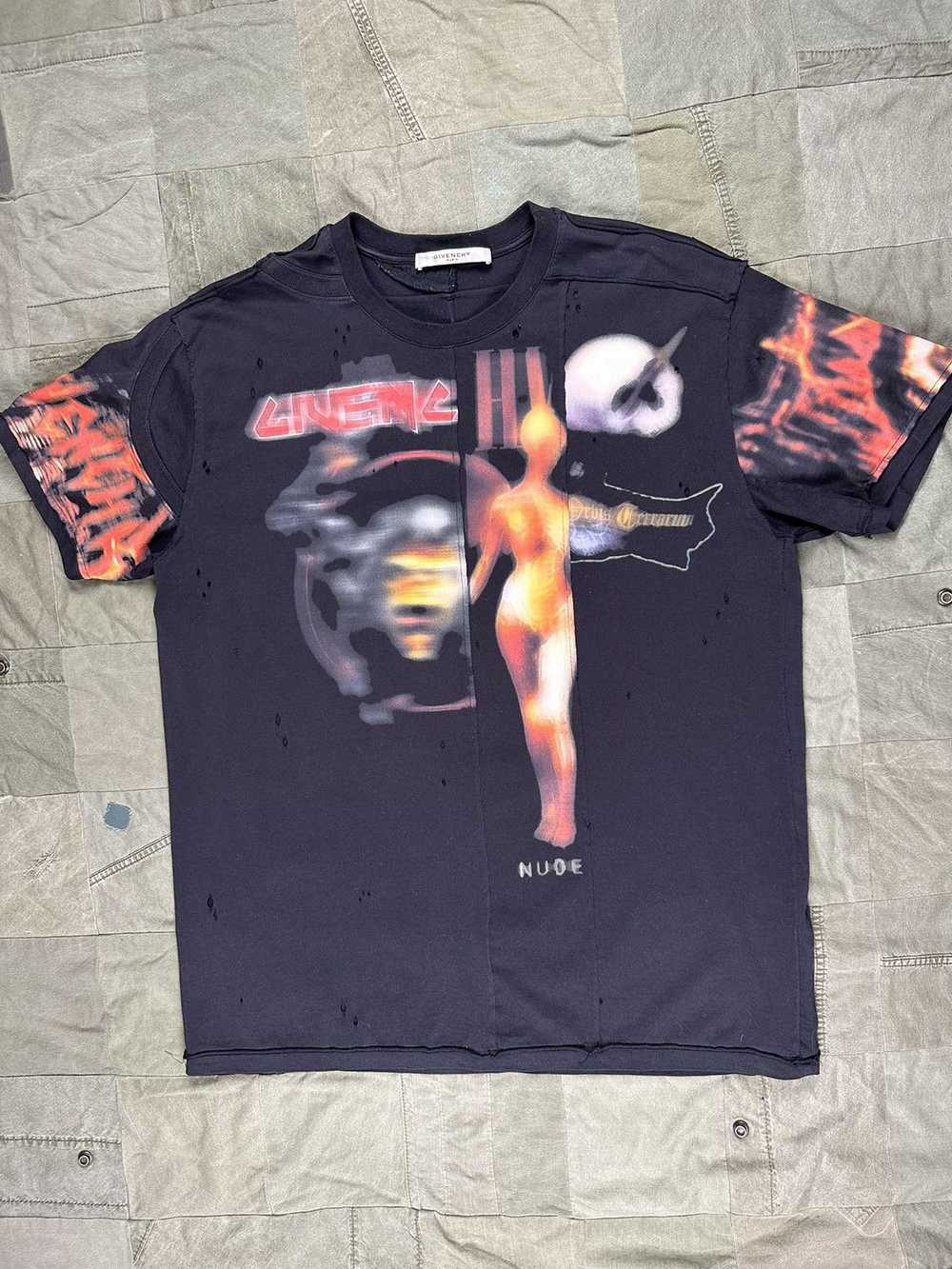 Givenchy Heavy Metal Patchwork Tee - image 1