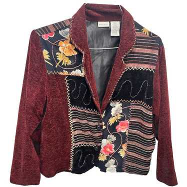 Boho Artsy Jacket Vintage Crazy Quilt Patchwork F… - image 1