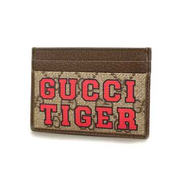 Gucci Gucci Business Card Holder GG Supreme Tiger… - image 1