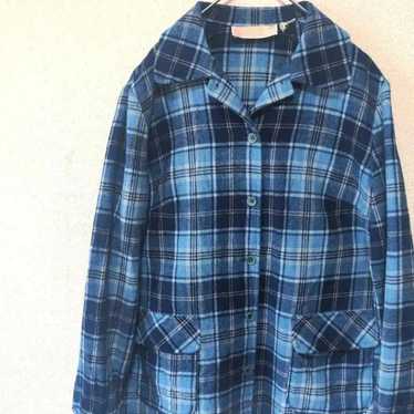 80s Pendleton shirt jacket wool L made in USA vin… - image 1