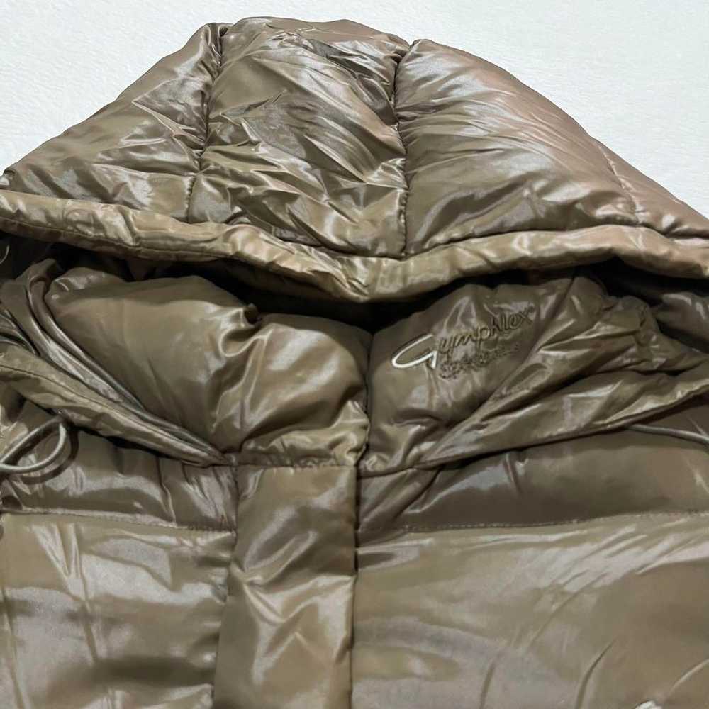 t664 [Gymflex] Down Jacket Down Coat Long Nylon - image 11